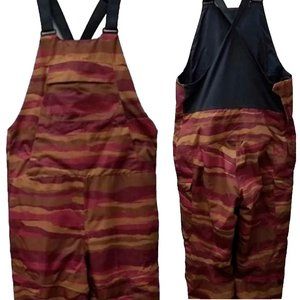 Womens L  Mountain Hardwear Firefall​ Cocoa Red Ski Snow Board Bibs Pants